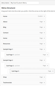 How-to-Create-Custom-Menu-Structures-in-WordPress-Structuring-the-Menu-with-Drag-and-Drop-2